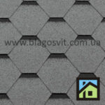 Битумная черепица RoofShield Classic Стандарт серый