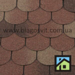 Битумная черепица RoofShield Готик терракота