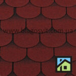 Битумная черепица RoofShield Готик красный