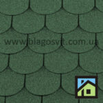 Битумная черепица RoofShield Готик зеленый