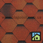 Битумная черепица RoofShield Classic Стандарт красно-коричневый