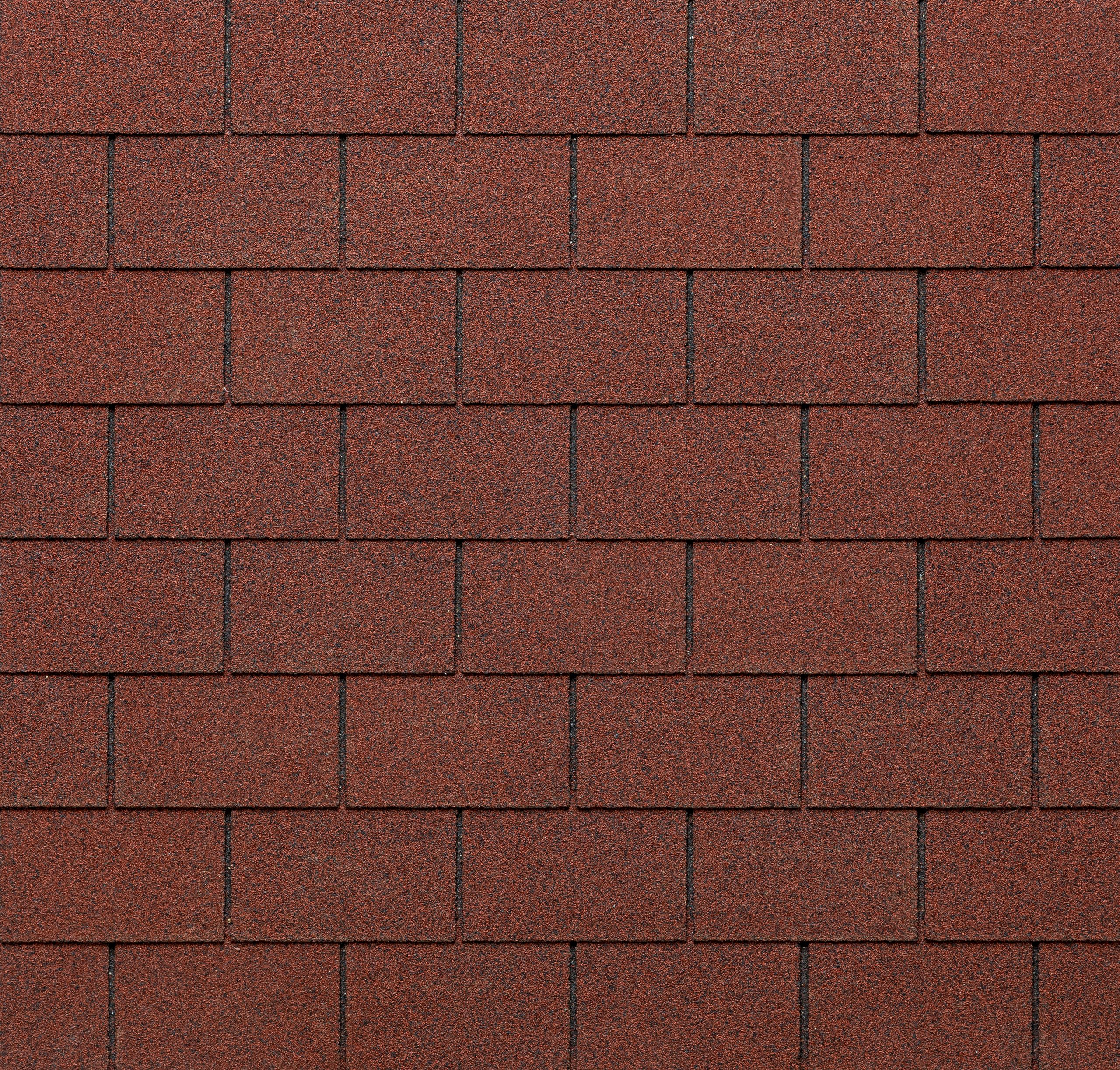 Битумная черепица TEGOLA линия Eco Roof Rectangular Mixed Red