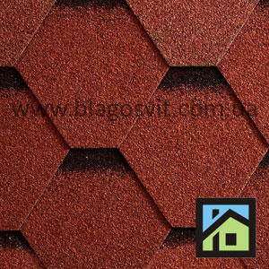Битумная черепица Icopal Plano Tema Cranberry Red