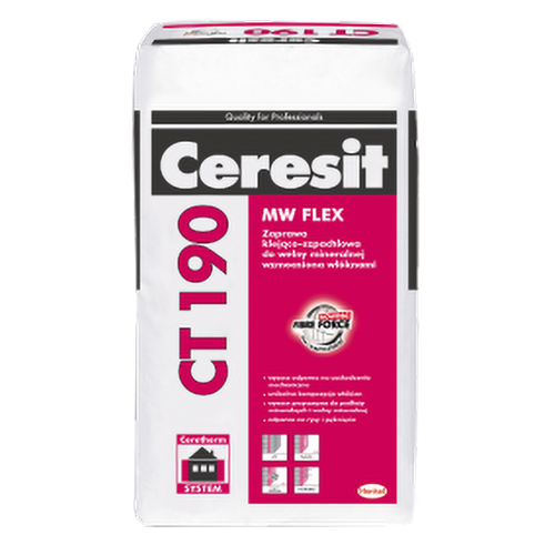 Клей для приклеювання мінераловатних плит Ceresit CT 190